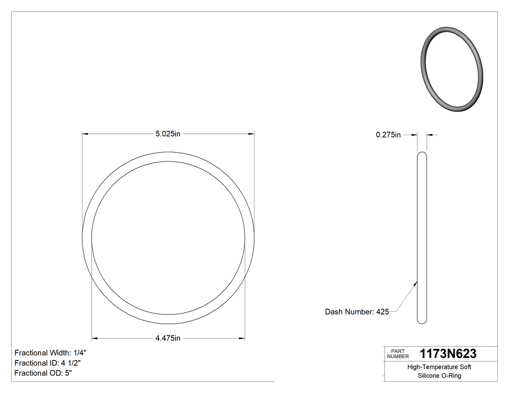 Technical drawing - 1173N623